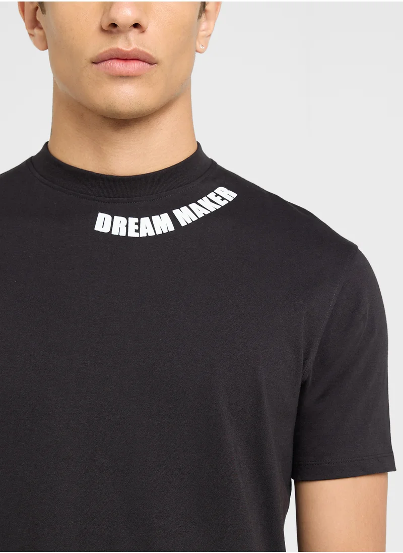 سفنتي فايف بيسيكس Printed T-Shirt