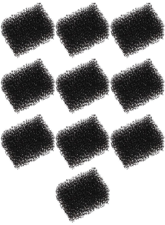 ECSiNG 10PCS Pet Water Fountain Filter Sponge for 2.0L Pet Drinking Fountain Replacement Filters Cat Dog Water Dispenser Filters 33x23x12mm Black - Image 1