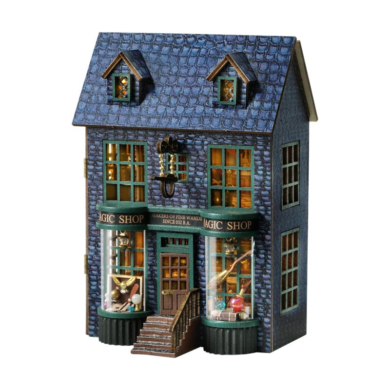 Flever Dollhouse Miniature DIY House Kit Creative Room with Furniture for Romantic Valentines Gift Magic Store - Image 3