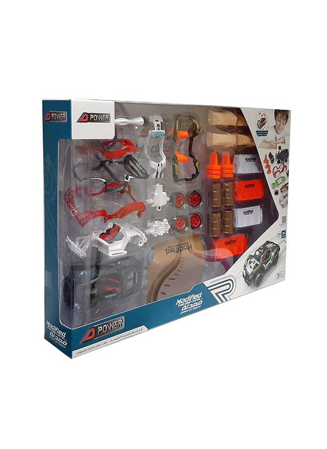 D-Power 35 - Pieces Diy Modified Race Car For Kids , Scale 1:32  - Image 3
