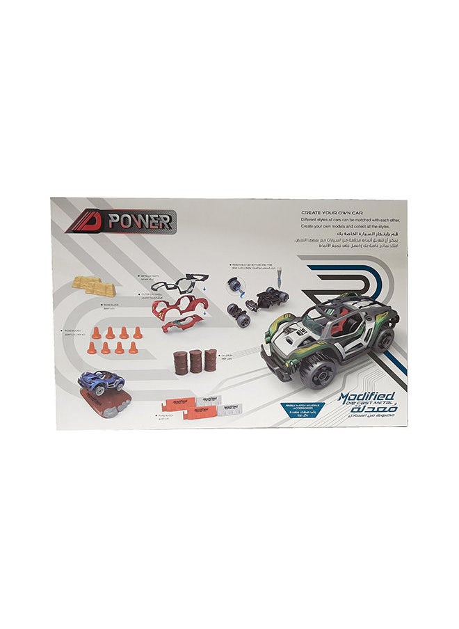 D-Power 35 - Pieces Diy Modified Race Car For Kids , Scale 1:32  - Image 4