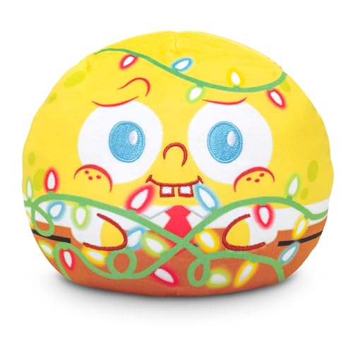 TeeTurtle Reversible Spongebob Squarepants Holiday Spongebob 6 Inch Cupcake TwoSided Flip Plush Toy with Embroidered Details Cute Mini Collectible Plush for Kids Teens and Adults - Image 1
