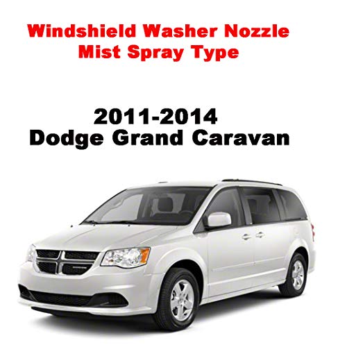 ZHPTAM ZHParty 2 Pcs Front Windshield Washer Nozzle Wiper Spray Jet - Fits Jeep Grand Cherokee 2011-2023, Dodge Grand Caravan 2011-2014, Dodge Durango 2011-2018 - Replace OEM# 68269108AA, 55372143AB - Image 4