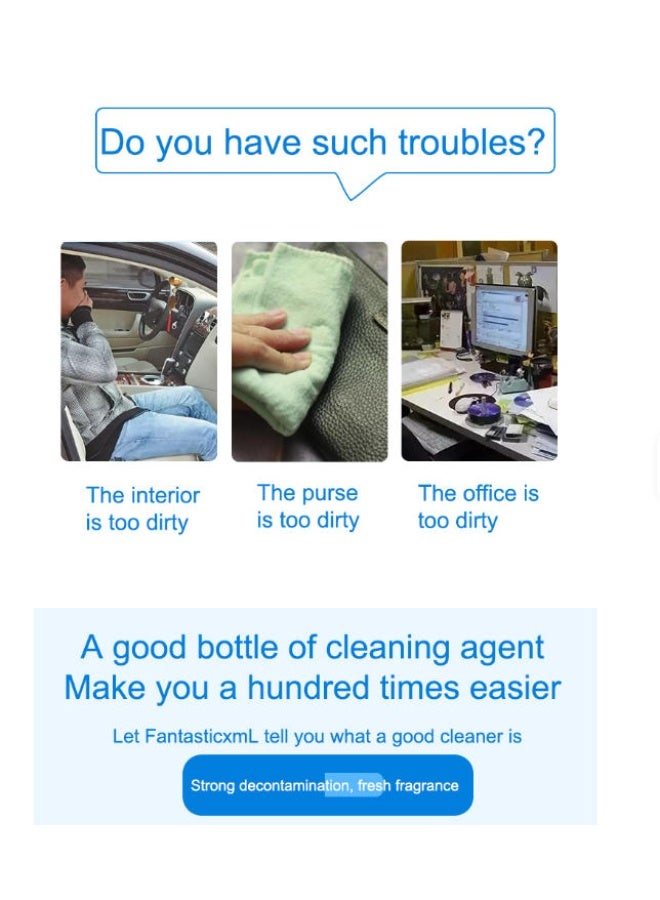 فانتاستك اكس ام ال منظف ​​رغوي متعدد الأغراض 650 مل، مثالي للأقمشة والسيارات والسجاد والفينيل، قطعة واحدة - Image 4