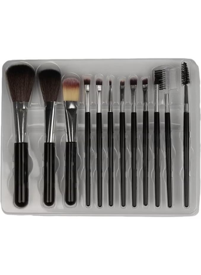 12 Pieces Beauty Makeup Brush Set for Eyeshadow, Foundation, Eye, Face, Concealer Party Makeup for Women - Image 1
