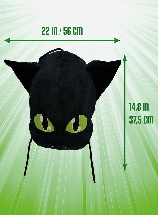 Miraculous وسادة بلاج من ليدي باج المحبوبة 40 سم لعبة قماشية ناعمة للغاية للأطفال مع جيب سري كبير في الخلف (وينكور) - Image 5