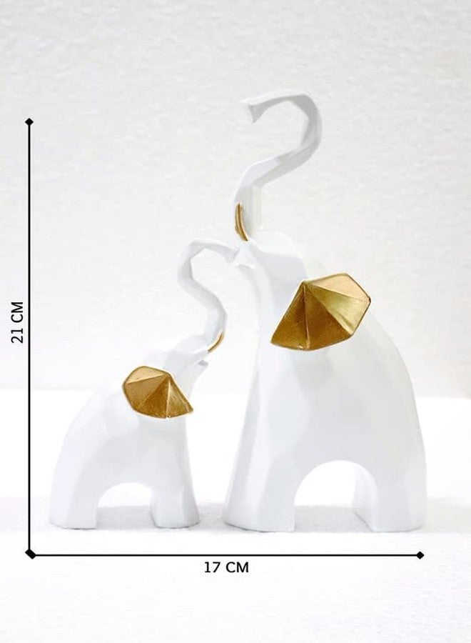Jaipur ACE Polyresin Elephant Showpiece Statue and Artifacts for Home Decor, Living Room, Wall Decoration for Gifting, Interiors and Diwali Decoration (Elephant) (White Elephant) - Image 4