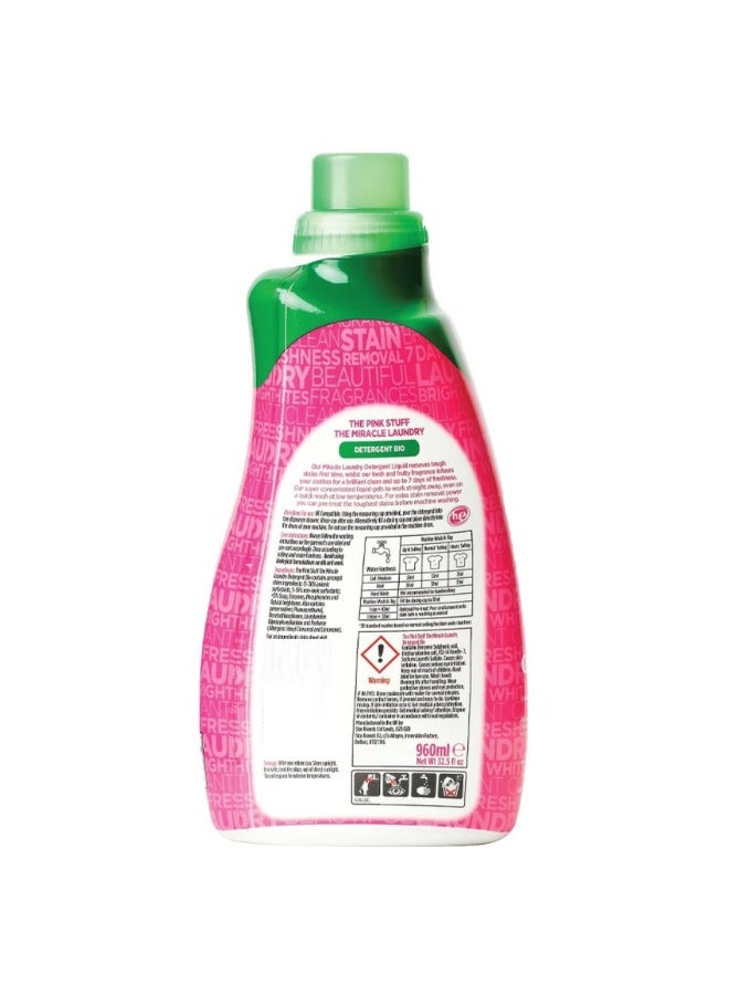 Star Drops The Pink Stuff The Miracle Bio Laundry Detergent Liquid 960 ML - Image 2