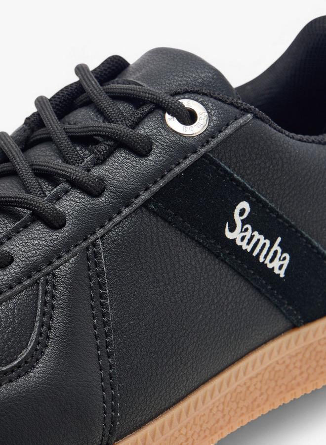 سامبا سنيكرز نسائي برباط وتفاصيل متباينة - Image 4