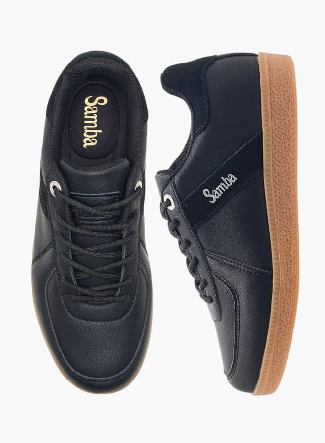 سامبا Womens' Panelled Lace-Up Sneakers