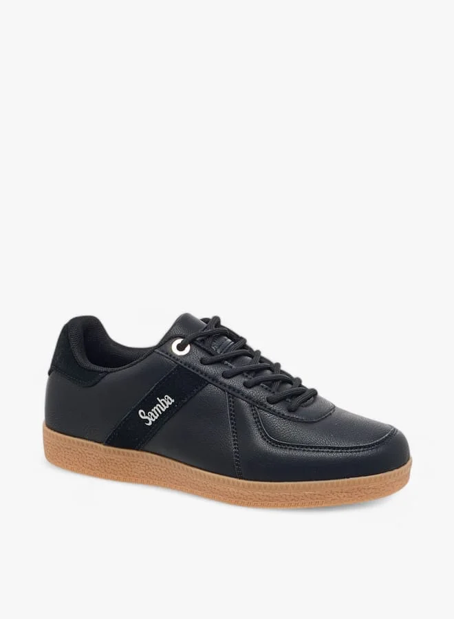 سامبا Womens' Panelled Lace-Up Sneakers