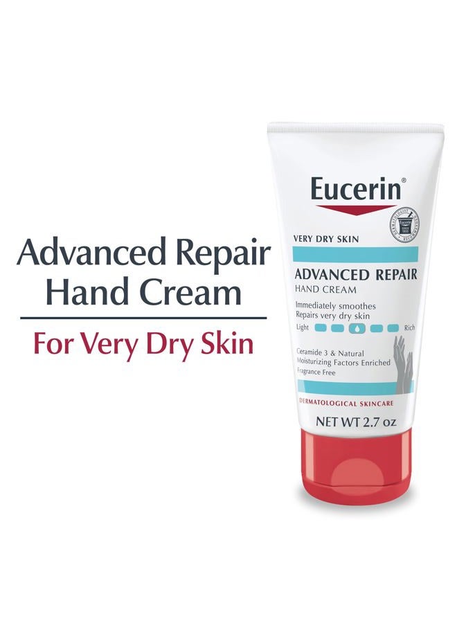 Eucerin Advanced Repair Hand Cream, Lotion for Very Dry Skin Use After Washing with Hand Soap, Fragrance Free, 2.7 oz, 12 Count (Pack of 4) - Image 2