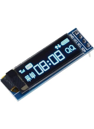 Hobi Mechatronics 128X32 OLED LCD Screen 0.91 Inch SSD1306 Blue (Arduino Compatible) - pzsku/ZF1168414B7C12151DC26Z/45/_/1737160225/d851a3a7-dd91-499b-a997-4f9bf2d08f06