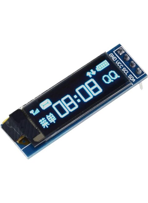 Hobi Mechatronics 128X32 OLED LCD Screen 0.91 Inch SSD1306 Blue (Arduino Compatible)