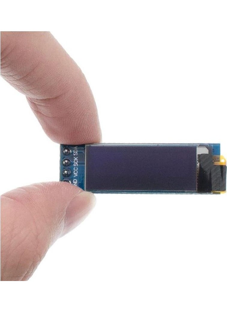 Hobi Mechatronics 128X32 OLED LCD Screen 0.91 Inch SSD1306 Blue (Arduino Compatible)