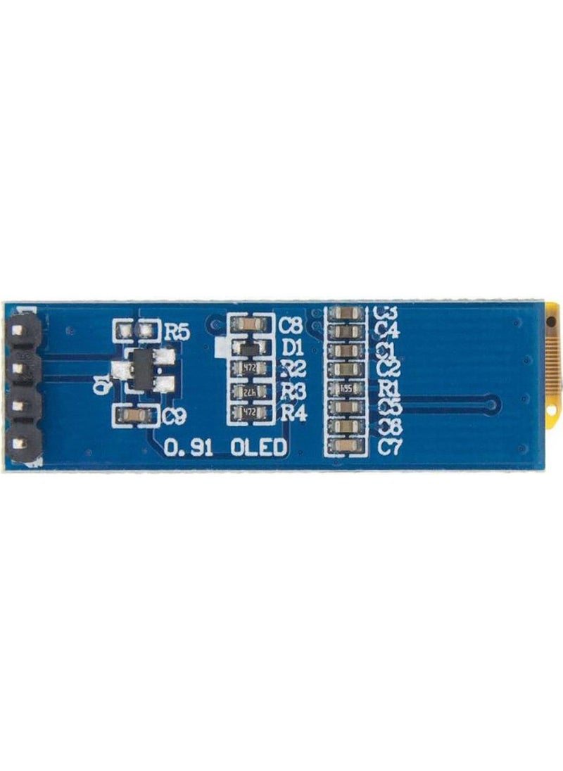Hobi Mechatronics 128X32 OLED LCD Screen 0.91 Inch SSD1306 Blue (Arduino Compatible)