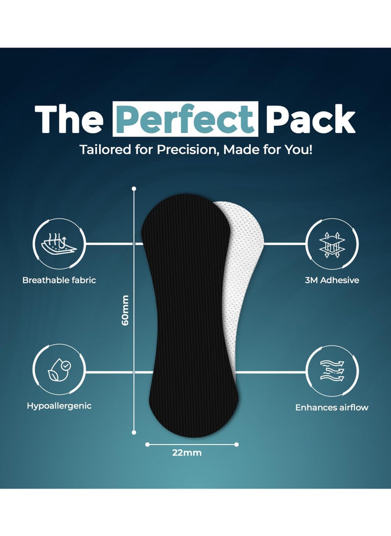 Chillspace 30pcs Performance  Breathing Nose Patch - Oil & Sweat Proof Adhesive - Athletic Nasal Strips for Snoring & Sleeping - Black, Wide Body, Universal Fit, Extra Strength(Black)  - Image 4