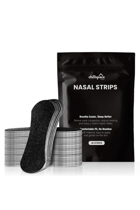 30pcs Performance  Breathing Nose Patch - Oil & Sweat Proof Adhesive - Athletic Nasal Strips for Snoring & Sleeping - Black, Wide Body, Universal Fit, Extra Strength(Black)