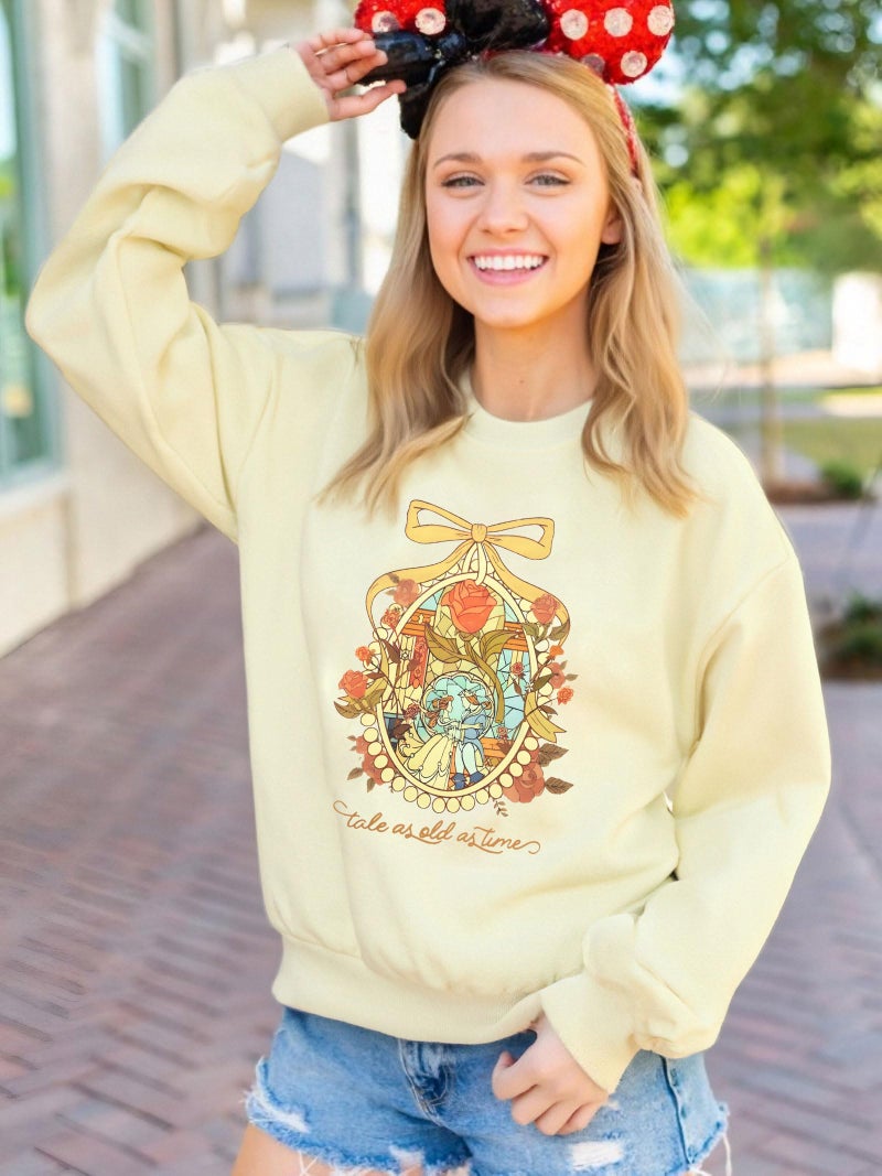 FASHGL Magical Kingdom Sweatshirt for Women Magic Shirt Family Vacation Sweater Cute Castle Graphic Long Sleeve Pullover Tops - Image 2