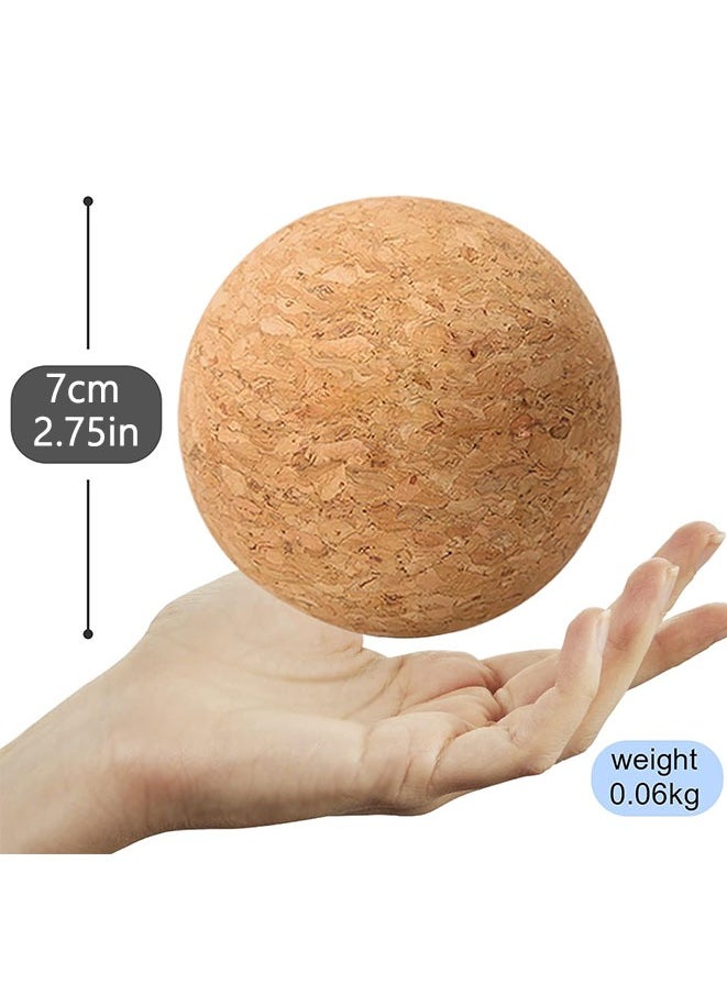 Muyixin Cork Massage Ball, Deep Tissue Muscle Tension Therapy Ball for Trigger Point Therapy, Muscle Soreness, Yoga Therapy, 2.75 Inch  - Image 4