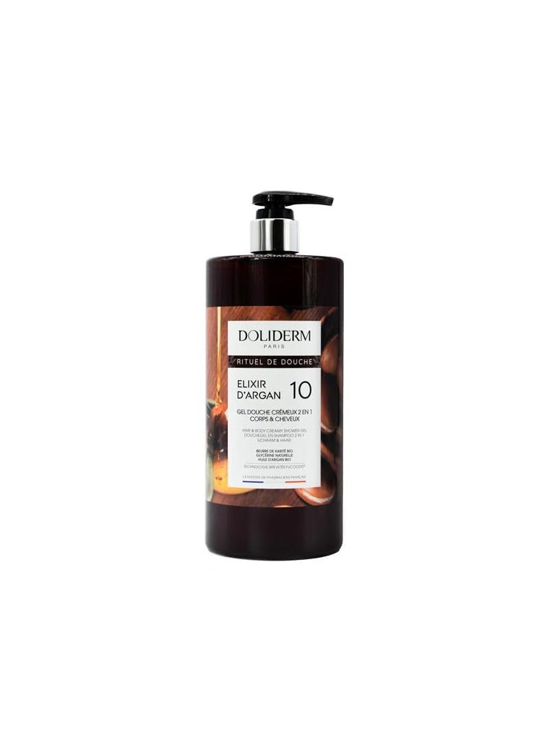 Doliderm - Paris  Creamy Shower Gel 338 Fl Oz Argan Elixir - Image 1
