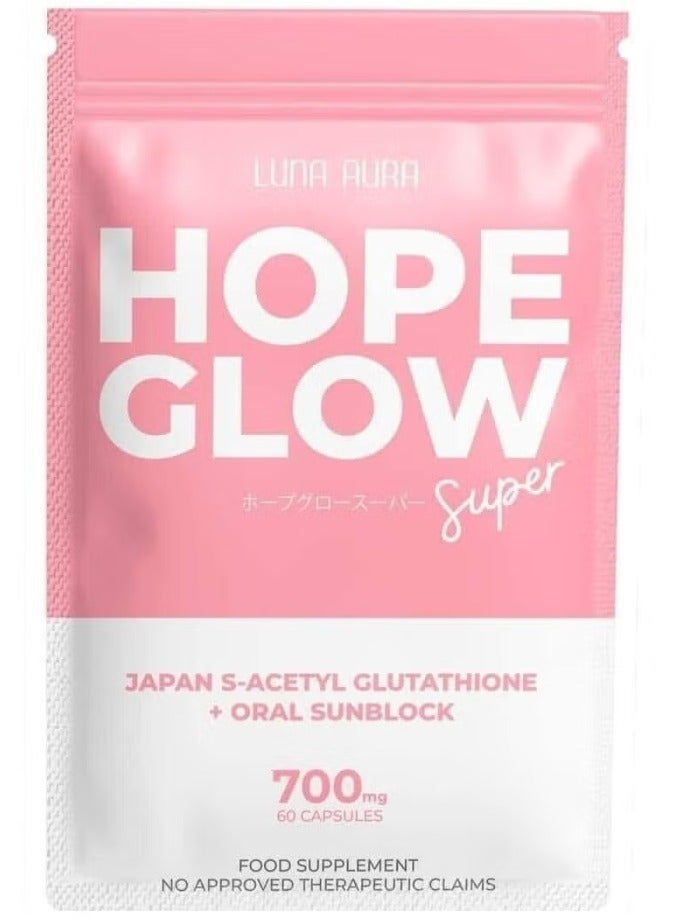 لونا أورا أمل جلو سوبر جابان إس-أسيتيل جلوتاثيون + واقي شمس فموي