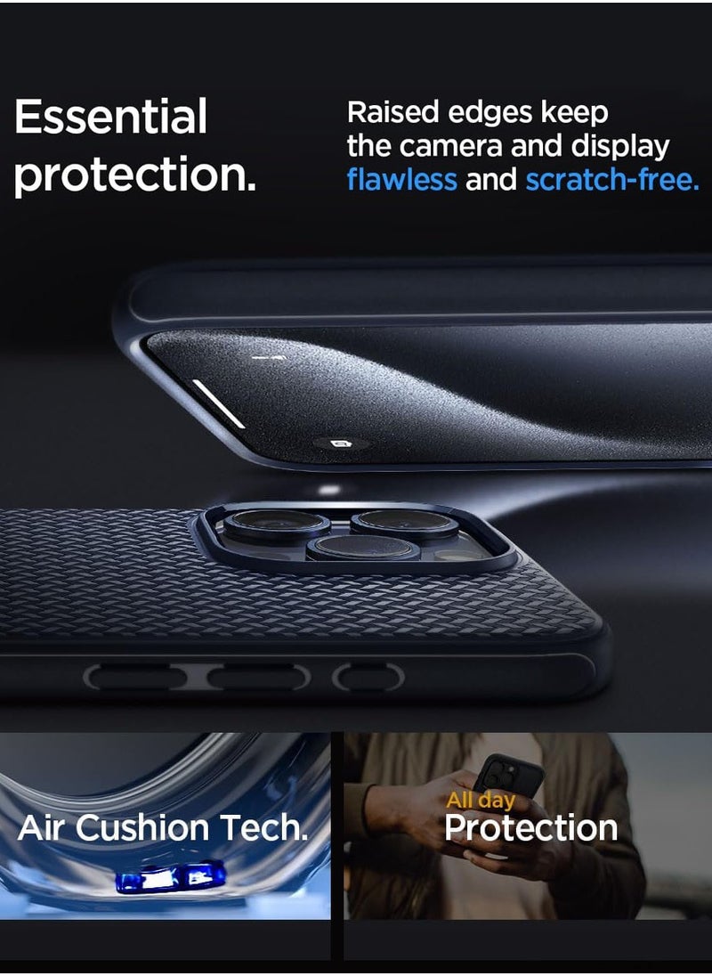 Mag Armor MagFit for iPhone 15 Pro Max Case Cover with MagSafe - Navy Blue
