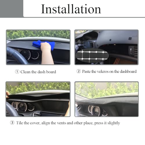 AKMOTOR Dash Cover Mat Custom Fit for Ford Explorer/Explorer Sport Trac/Mercury Mountaineer,Dashboard Pad Cap Carpet Protector K198 (Beige) - Image 4