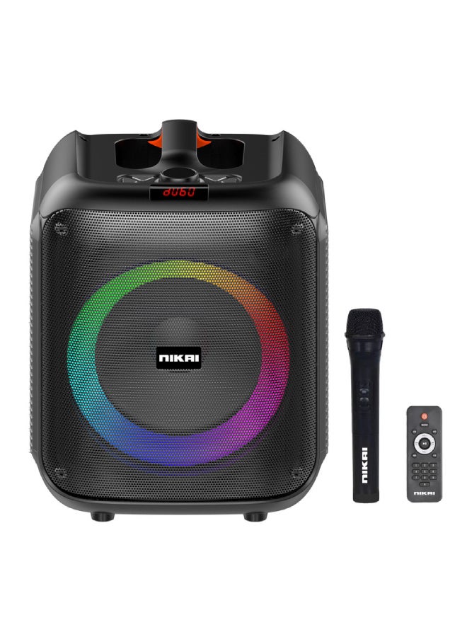 NIKAI Rechargeable Boombox Party Speakers BT 5000 PMPO, Model Year 2023, 2 Year Warranty - NBMBS20/NBMBS20N Black - Image 4