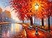 CHengQiSM 1000 Piece Puzzles for Adults Maple Park Puzzle 1000 Pieces Puzzles for Adults 1000 Pieces Autumn Park Jigsaw Puzzles for Adults Teens Seniors Fall Scene Challenging Puzzle Game - Image 2