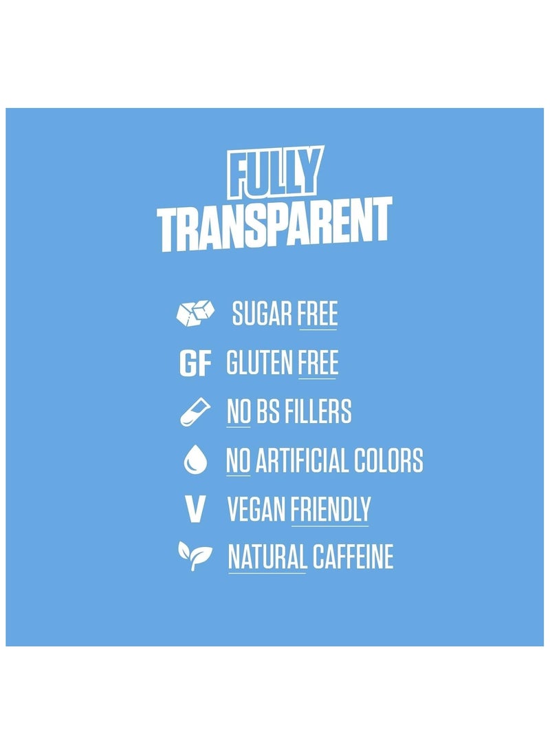 RYSE - Fuel Energy Drink 200mg Natural Caffeine Sour Punch Blue Raspberry 473 ml Pack of 12 - Image 1