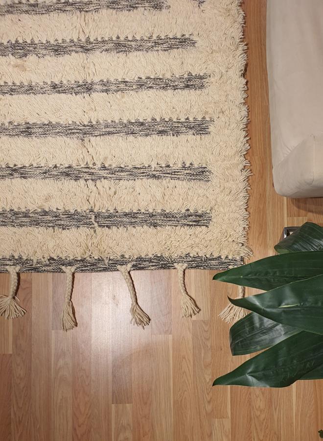 Kilim Studio Handmade Modern Dark Gray, Beige Kilim - Image 2