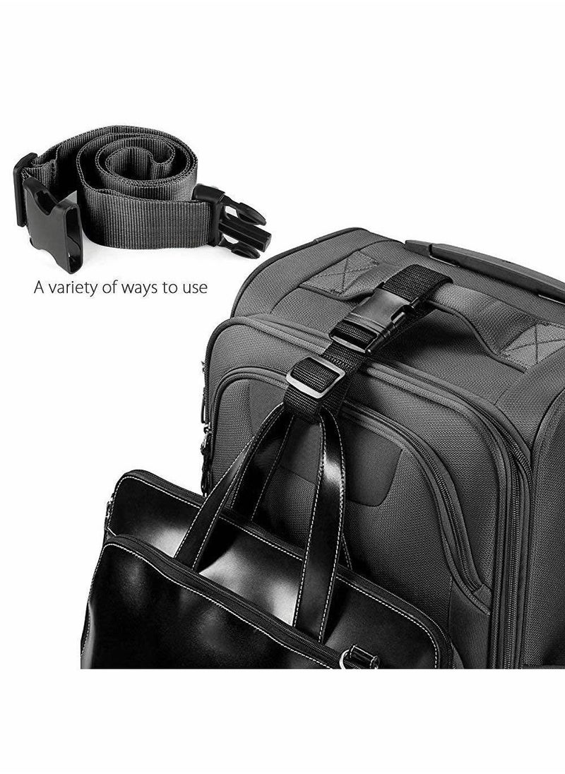 KASTWAVE - Heavy Duty Luggage Straps for Suitcases Packing Belts Travel(2 Pack black) - Image 1