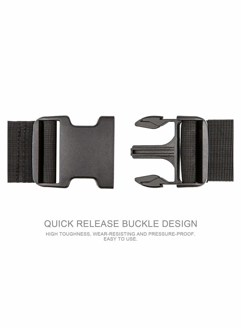 KASTWAVE - Heavy Duty Luggage Straps for Suitcases Packing Belts Travel(2 Pack black) - Image 1