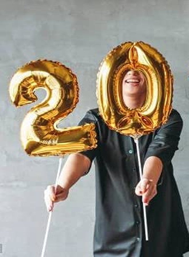 بالونيستيكس بالونات عيد ميلاد سعيد الخمسين من بالونيستيكس، بالونات ذهبية لامعة على شكل أرقام، مثالية لجلسات التصوير، وللأولاد والبنات، وللغرف، وللزوجات، وللنساء، بالإضافة إلى حروف وكلمات ولافتات لتزيين الحفلات والاحتفالات. - Image 2