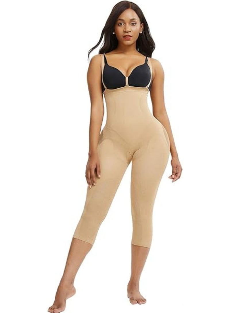 كيور مشد كامل للجسم | حمالات قابلة للتعديل بدون درزات | بدلة جسم كاملة للجسم رائعة | مشد لمنتصف الفخذ | بدلة جسم | مشد بطن للنساء - Image 1