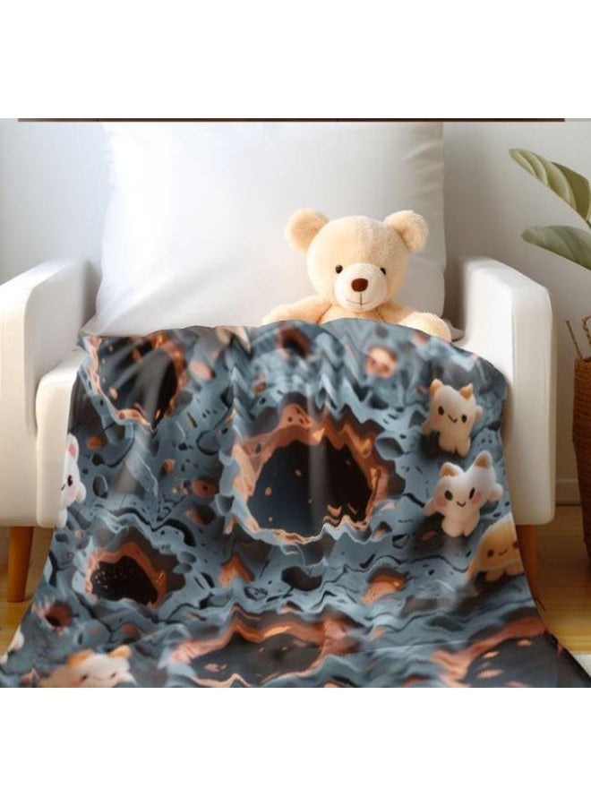 general Children's or student cartoon flannel thin blanket (warm and comfortable, suitable for sleep, games) 100cm*150cm - 71 - Image 4