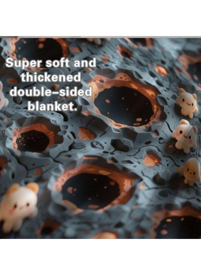 general Children's or student cartoon flannel thin blanket (warm and comfortable, suitable for sleep, games) 100cm*150cm - 71 - Image 1