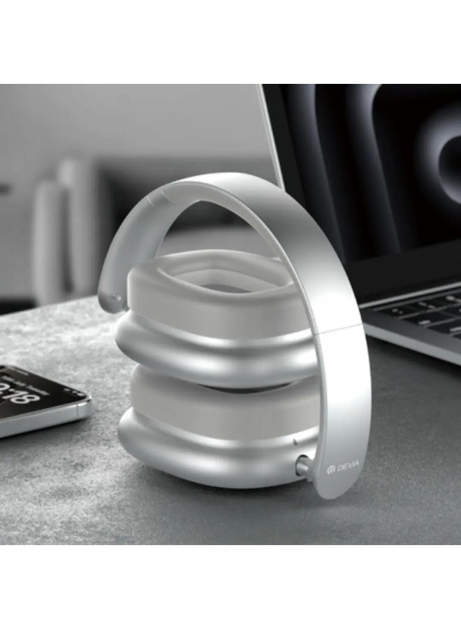 ديفيا سماعة رأس لاسلكية من ديفيا  - إيرباس برو 2 - ببطارية 500 مللي أمبير بخاصية إلغاء الضوضاء النشط - فضي - Image 4