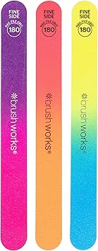 Brushworks Neon Nail Files 3 Pack - Image 2