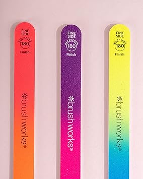 Brushworks Neon Nail Files 3 Pack - Image 4
