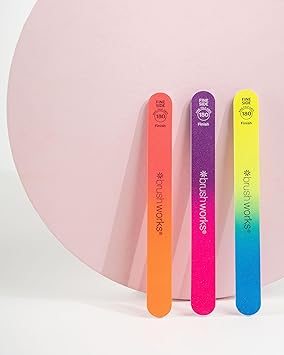 Brushworks Neon Nail Files 3 Pack - Image 3