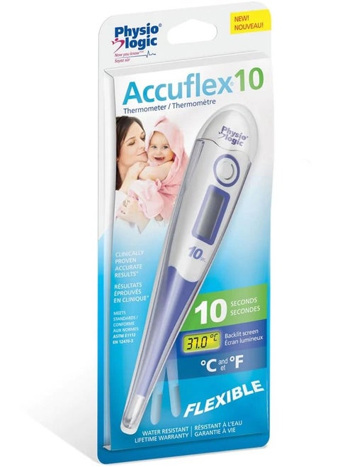 Accuflex10 Flexible Digital Thermometer, Accurate Readings in Less Than 10 Seconds