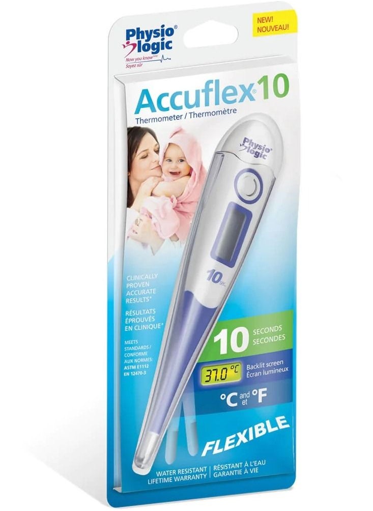 Accuflex10 Flexible Digital Thermometer, Accurate Readings in Less Than 10 Seconds