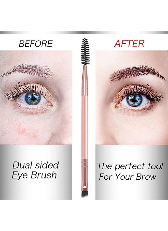 5Pcs Duo Eyebrow Brush, Spoolie Brush and Angled Brow Brush Eyelash Brush for Eye Makeup