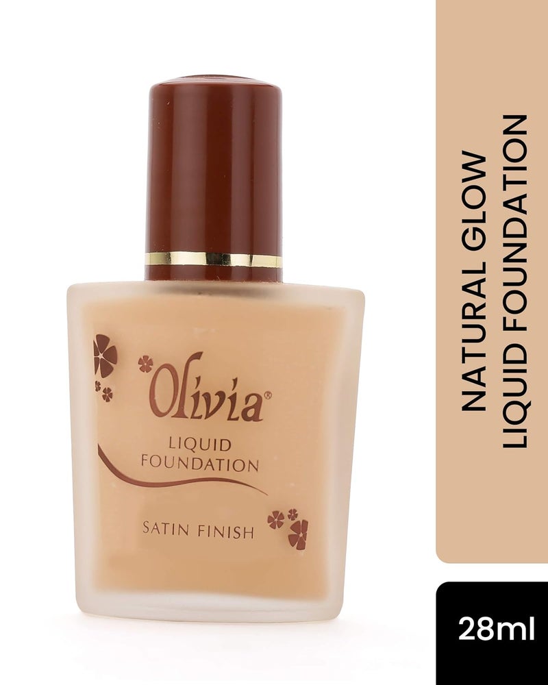 Olivia Long Lasting Radiance Makeup Liquid Foundation Natural Glow Shade No 2 28 g - Image 2