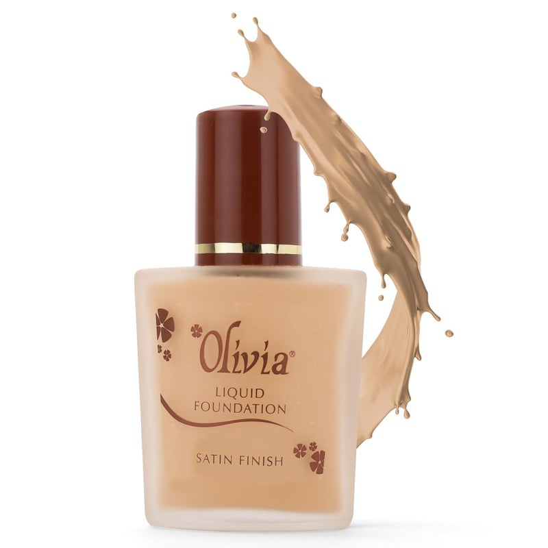 Olivia Long Lasting Radiance Makeup Liquid Foundation Natural Glow Shade No 2 28 g - Image 3