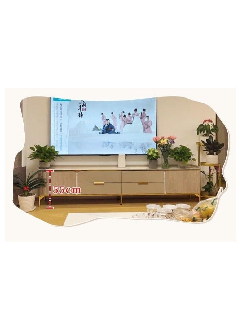 AWD Tv Units for Living room, Modern Tv Tables Wood, Tv Cabinet for Living room with Storage Space Drawers, Home Organizing Living room Furniture Tv Stand Tv Unit 220cm - Image 4