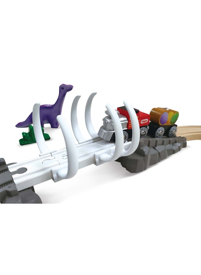 Hape - Hape Dino Railway Adventure Set (61 Pieces) - Image 1