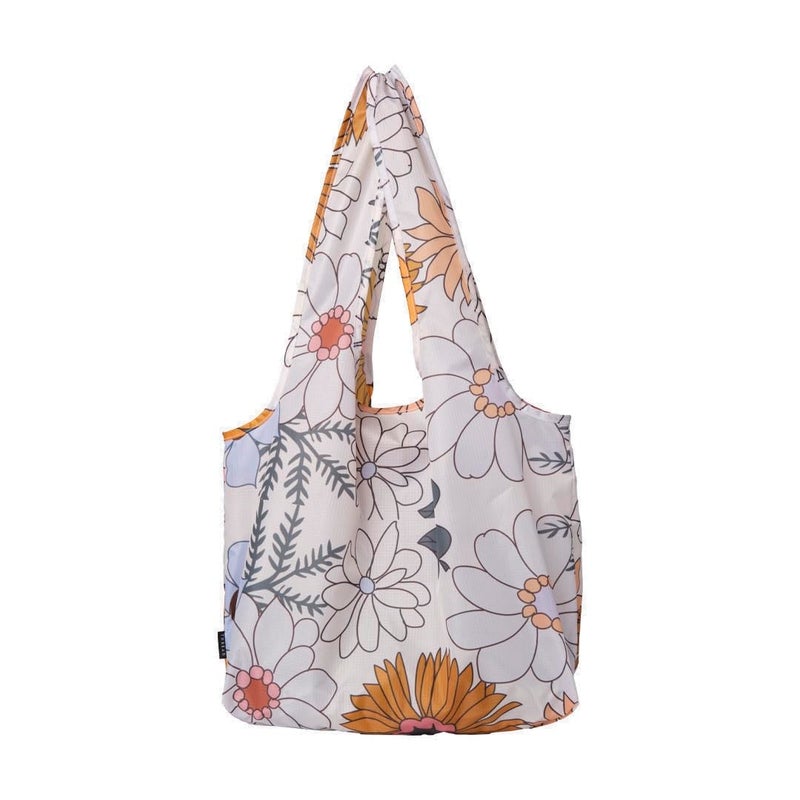 Thread Wallets Market Tote - Reusable Bag for Farmers Markets and Shopping, Foldable for Easy Storage (Blossom) - Image 1